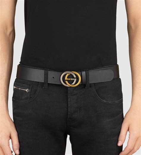 cheap gucci belt interlocking g buckle leather amazon|gucci double g belt women's.